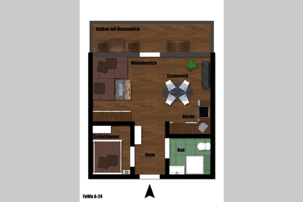 Meerblick Ferienwohnung Sierksdorf Esterno foto